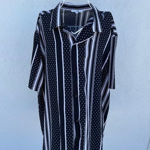 Fashion Nova Striped Button Up